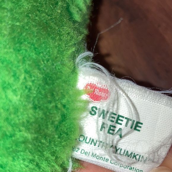 Vintage Del Monte Country Yumkin Sweetie Pea Plush Stuffed Animal Collectible - Picture 5 of 6